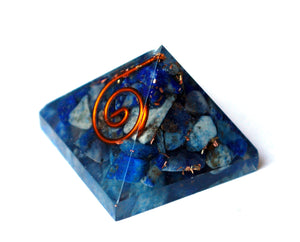 Lapis Lazuli Crystal Small Orgone Pyramid