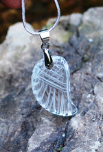 Load image into Gallery viewer, Clear Quartz Angel Wing Pendant