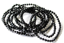 Load image into Gallery viewer, Black Tourmaline Polished Sparkly Faceted Bracelet