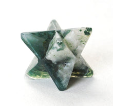 Load image into Gallery viewer, Moss Agate Merkabah Crystal Gemstone Star