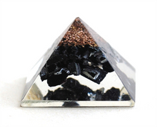 Load image into Gallery viewer, Black Tourmaline Crystal Orgone Pyramid - Krystal Gifts UK