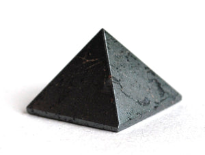 Reiki Energy Charged Hematite Pyramid Crystal Natural Positive Crystal Healing - Krystal Gifts UK