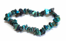 Load image into Gallery viewer, Chrysocolla Crystal Stone Chips Bracelet