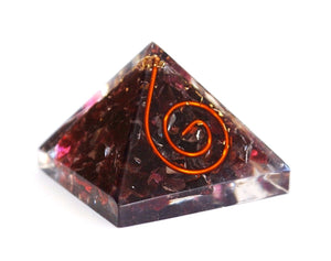 Garnet Crystal Small Orgone Pyramid