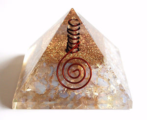 Large Opalite Orgone Crystal Pyramid