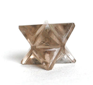 Smoky Quartz Crystal Merkaba Star