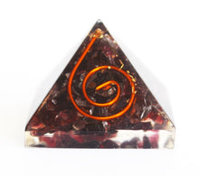 Load image into Gallery viewer, Garnet Crystal Small Orgone Pyramid