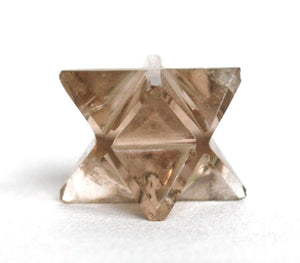 Smoky Quartz Crystal Merkaba Star