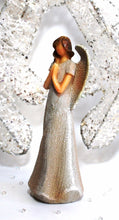 Load image into Gallery viewer, 15 cm White Glitter Guardian Angel Statue (Figure 2)