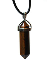 Load image into Gallery viewer, Tigers Eye Crystal Stone Pendant Inc Cord