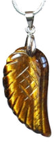 Load image into Gallery viewer, Tigers Eye Crystal Angel Wings Pendant