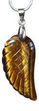 Load image into Gallery viewer, Tigers Eye Crystal Angel Wings Pendant
