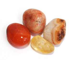 Sacral Chakra Crystal Tumble Stone Healing Set