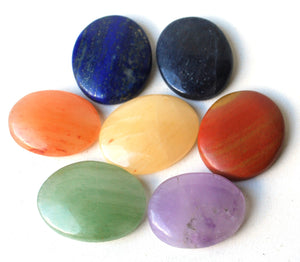 Chakra Palm Stone Crystal Healing Set Of Seven