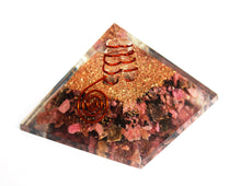 Load image into Gallery viewer, Rhodonite Large Orgone Crystal Pyramid