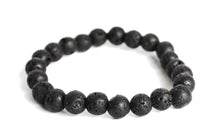 Load image into Gallery viewer, Lava Stone Polished Beads Bracelet