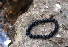 Load image into Gallery viewer, Lava Stone Polished Beads Bracelet