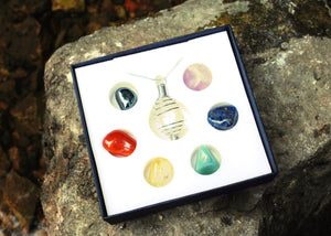 Chakra Crystal Tumble Stones Pendant Kit