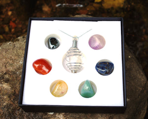 Chakra Crystal Tumble Stones Pendant Kit