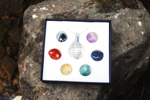 Chakra Crystal Tumble Stones Pendant Kit