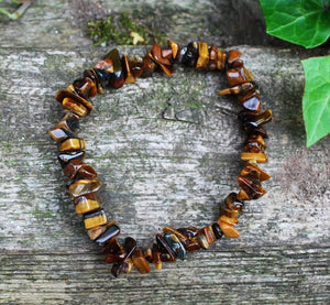 Tigers Eye Chip Bracelet