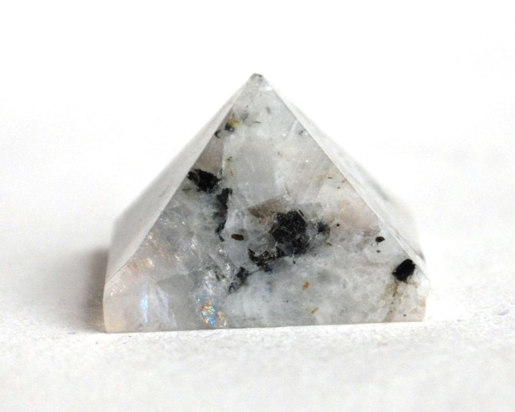 Rainbow Moonstone Crystal Stone Pyramid - Krystal Gifts UK