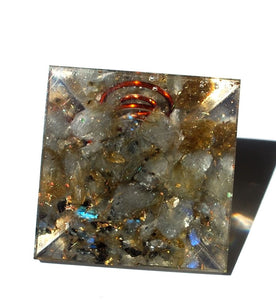 Labradorite Crystal Small Orgone Pyramid