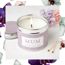 Load image into Gallery viewer, &#39;Mum&#39; Fragranced Vegan Candle (GMO &amp; Palm Oil Free) Mothers Day Gift